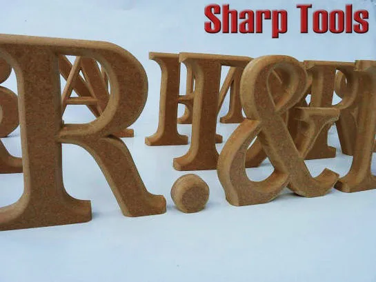 wooden lettering engraving , rounded edge, 15cm-mdf cutting milling