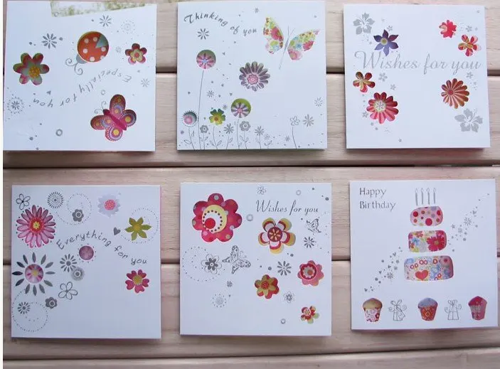 Christmas Card Making Ideas Free Part - 30: ... DIY Greeting Cards Birthday Cards Christmas Cards 500pcs/lot+Free Shipping