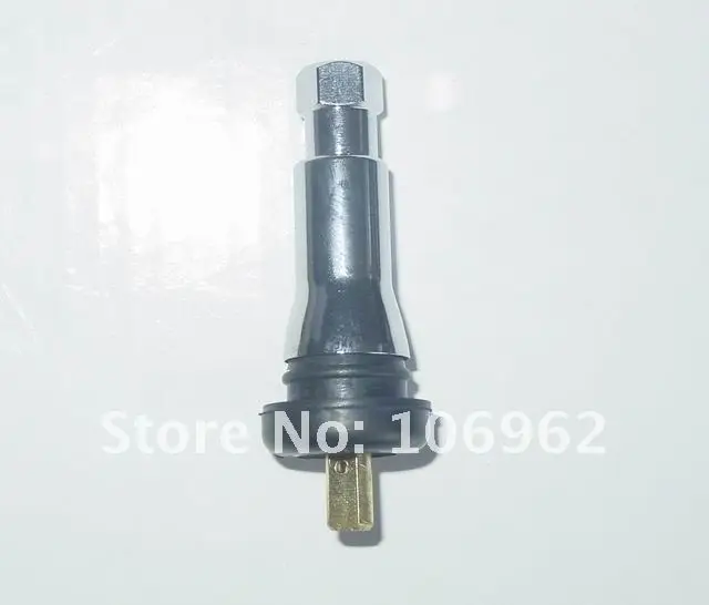 Wholesale - 100 pcs/lot TPMS413AC Chromed Tire (tyre) valves snap-in tubeless valves (natural rubber) for TPMS