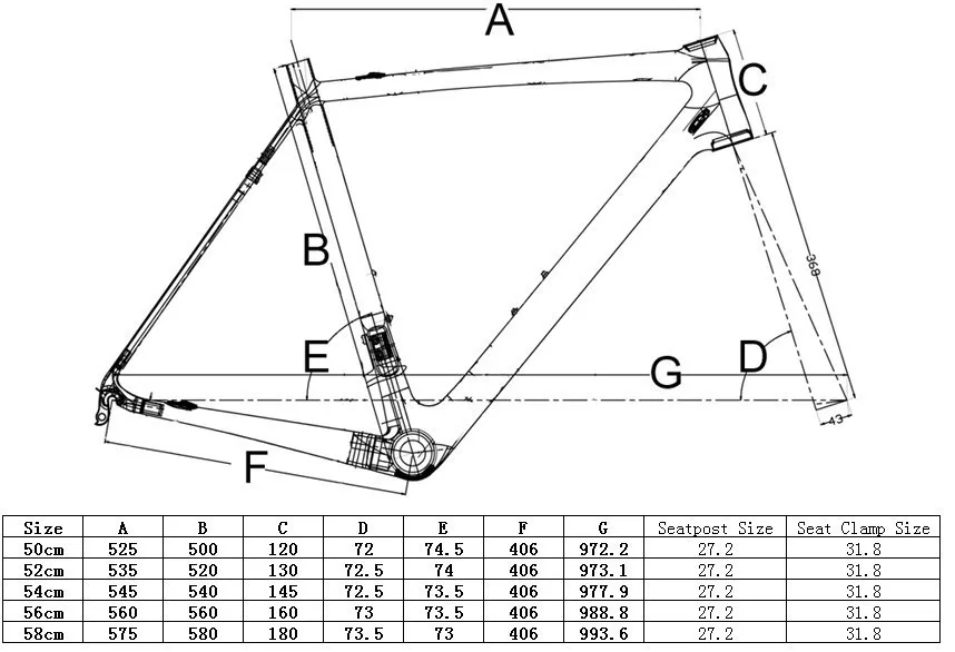 Sale FR322 UD Carbon Road Bike Frame bsa  Fork  50cm 52cm 54cm 56cm 58cm 0