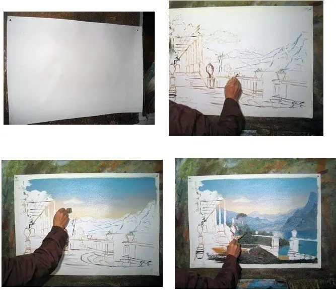 da arte da lona buda luz torre pinturas sem moldura