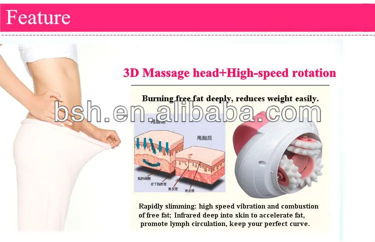 Befortune Massage Hand Fix Electric 3D Body Slimmer Vibration Burn Fat Massage Roller Anti Cellulite Weight Loss Machine BF1404 8