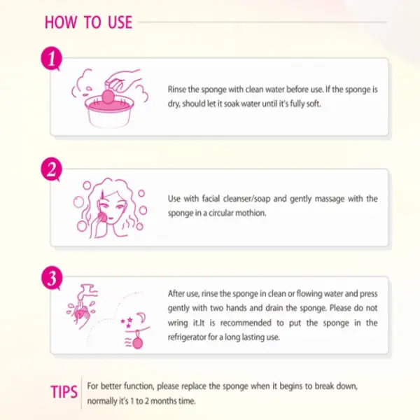 How to use the konjac sponge_