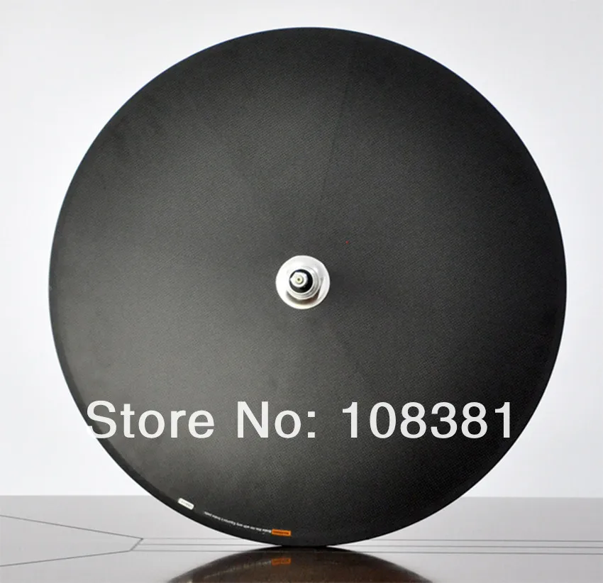 Flash Deal 700C full carbon rear disc tubular wheel road bike TT bicycle rear disc wheel for track bike fixed gear 4