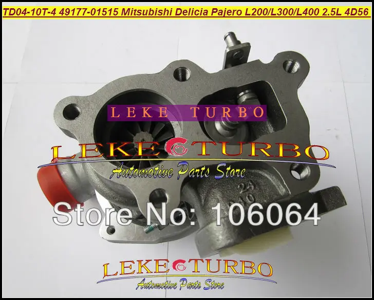 TD04-10T-4 49177-01515 turbo for Mitsubishi L300 4WD Delicia Pajero Shogun L200 L400 2.5LD 4D56 water cooled turbocharger (5)
