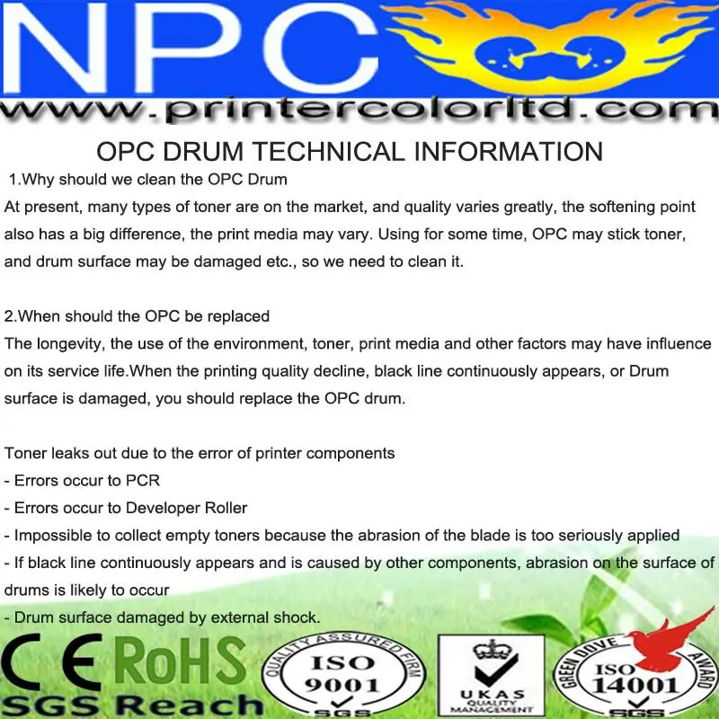 OPC DRUM TECHNICAL INFORMATION
