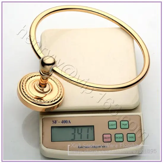 Retail- Luxury Brass Fashion Towel Ring, Towel Holder Wall Mounted, Free Shipping