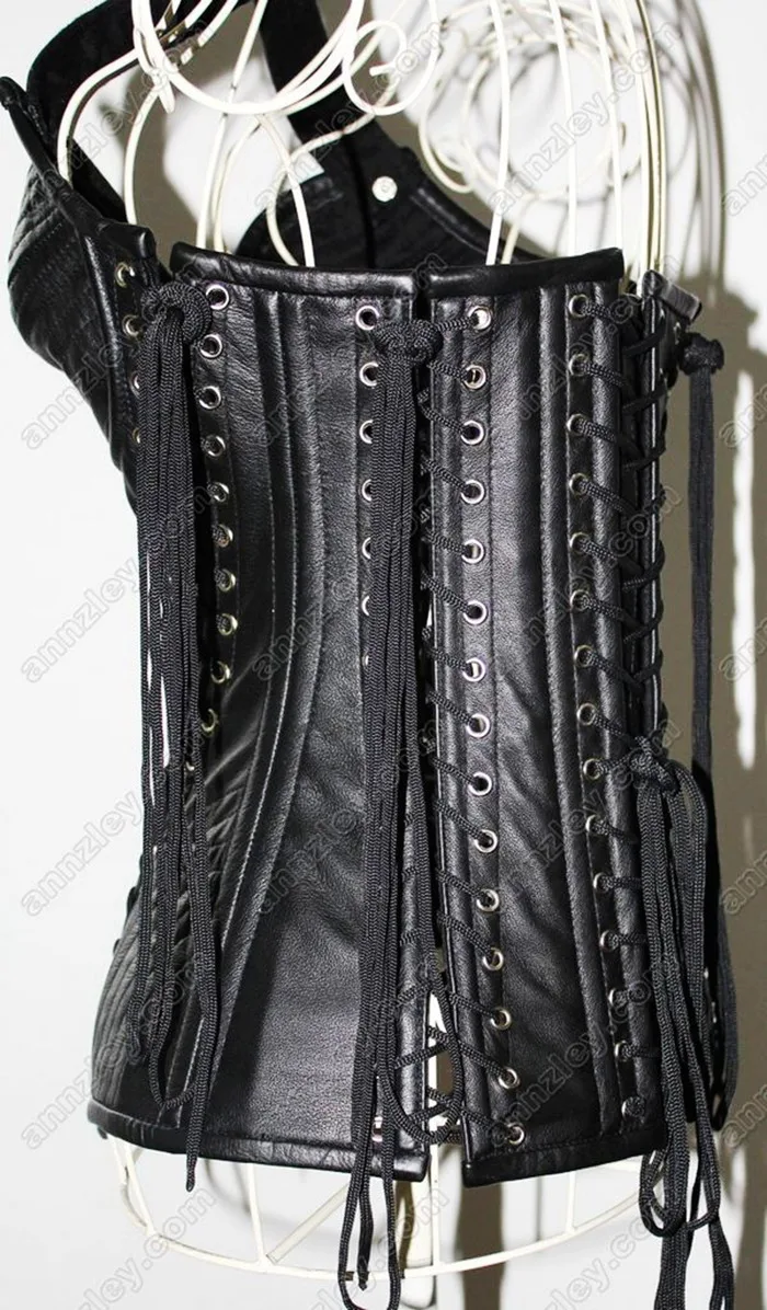 Luxury Black 100% Genuine Leather Corset Top.jpg_.webp