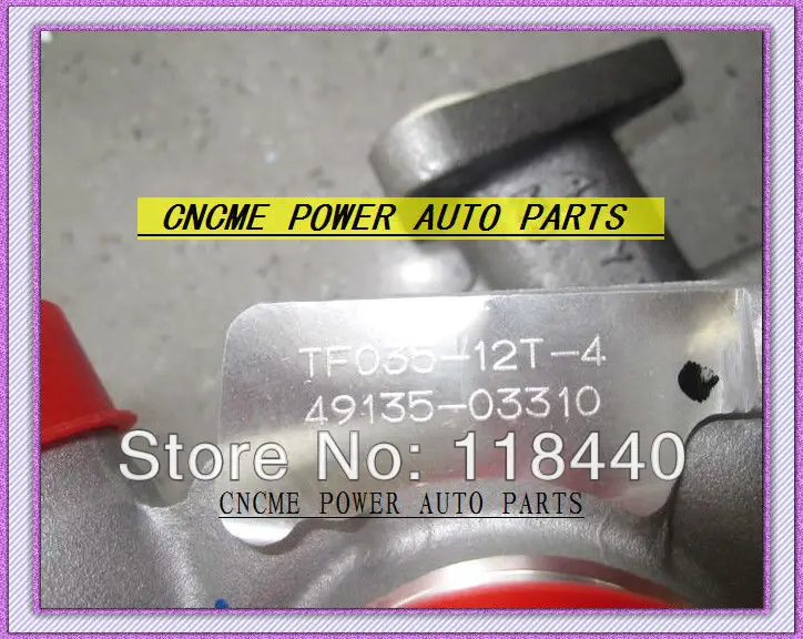 TURBO TF035-12T-4 49135-03310 49135-03130 Turbocharger Mitsubishi Pajero shogun intercooled Mighty Truck 4M40 oil Cooled 2.8L (5)