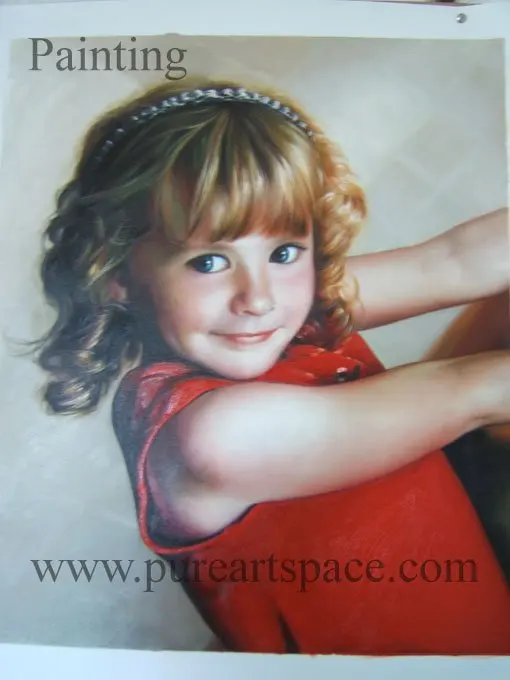 Top quality kid portrait oil painting ,girl portrait oil painting ,free shipping