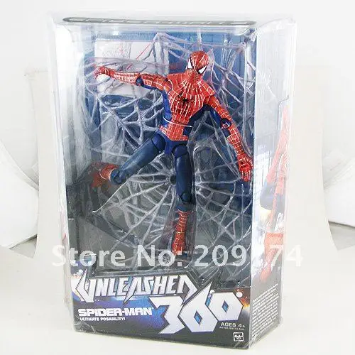 Legends Unleashed 360 Spider Man 3 with Web Ultimate Posability Spiderman Figure 