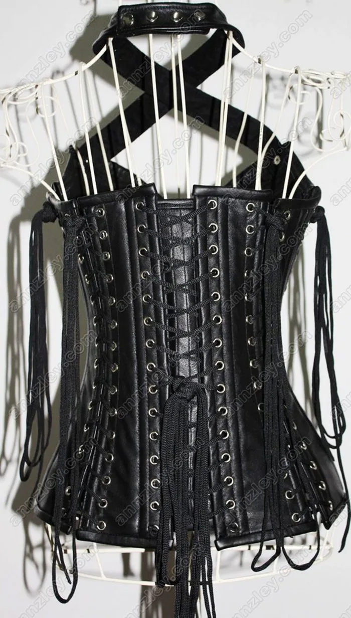 Luxury Black 100% Genuine Leather Corset Top (7).jpg_.webp