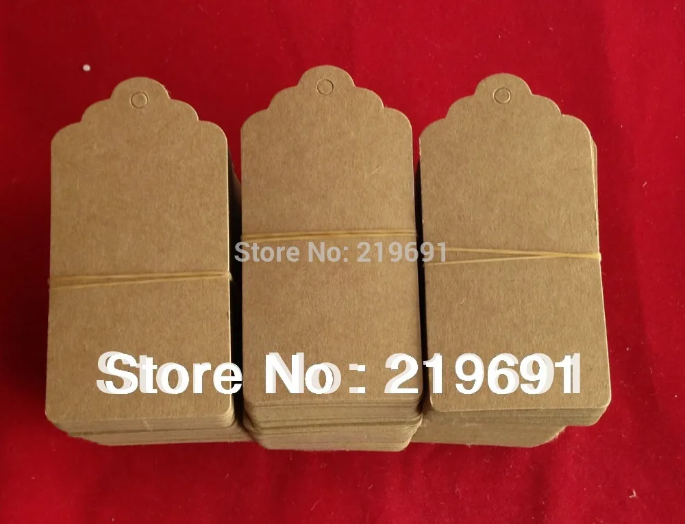 4x8cm Cardboard Blank Price Hang Tag Gift Hang Tag...