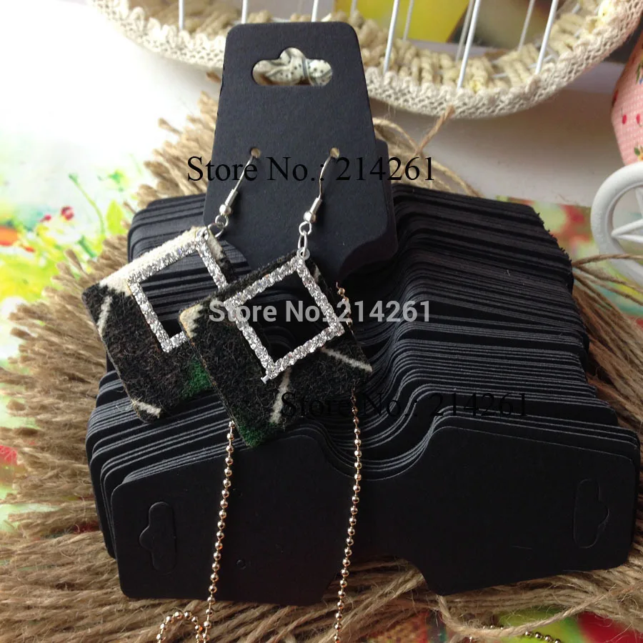 2015 New  Hot Blank Black Necklace Card  Customize...