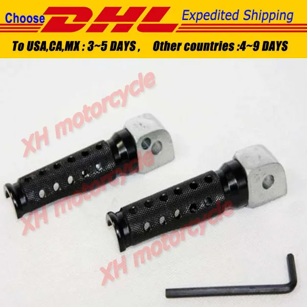 motorcycle partsBlack Front Foot Pegs For  FZR 600...