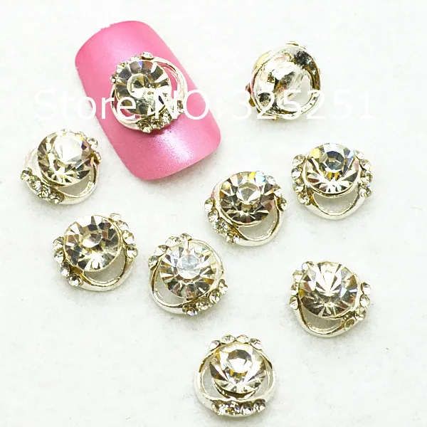 clear luxury rhinestones alloy nail art decoration...