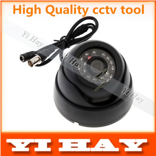 Black 380TVL Indoor IR Security Surveillance CCTV ...