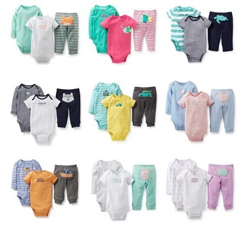 Carter's boys and girls short-sleeved jumpsuit + p...
