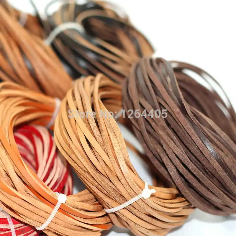 3mm wide leather ,10m/piece  bracelets rope genuine cow leather cord