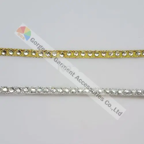 Free Express 100yards/lot 1 row clear crystal rhin...