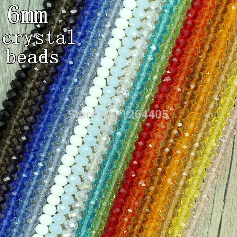300piece/lot  6mm not fade crystal beads diy crystal jewelry accessories