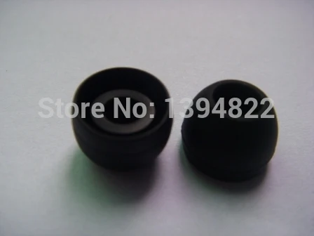 Black silicone earbud tips/earbud covers 3 size fo...