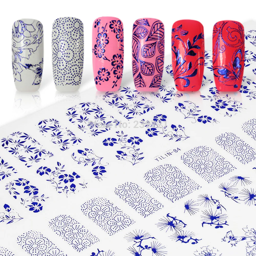 Newest 60PCS/Sheet 3D Nail Stickers Top Quality Mi...