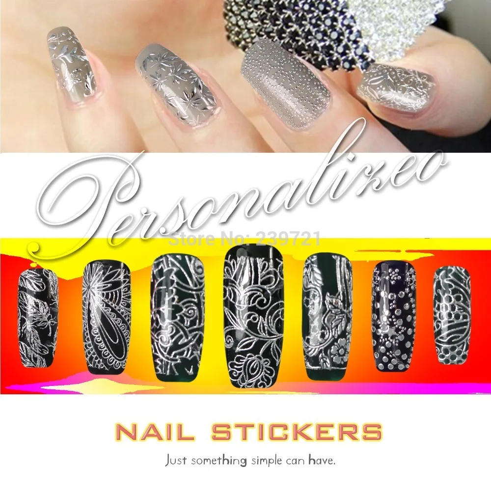 New Women Unique Beauty One Sheet Silver DIY 3D Na...