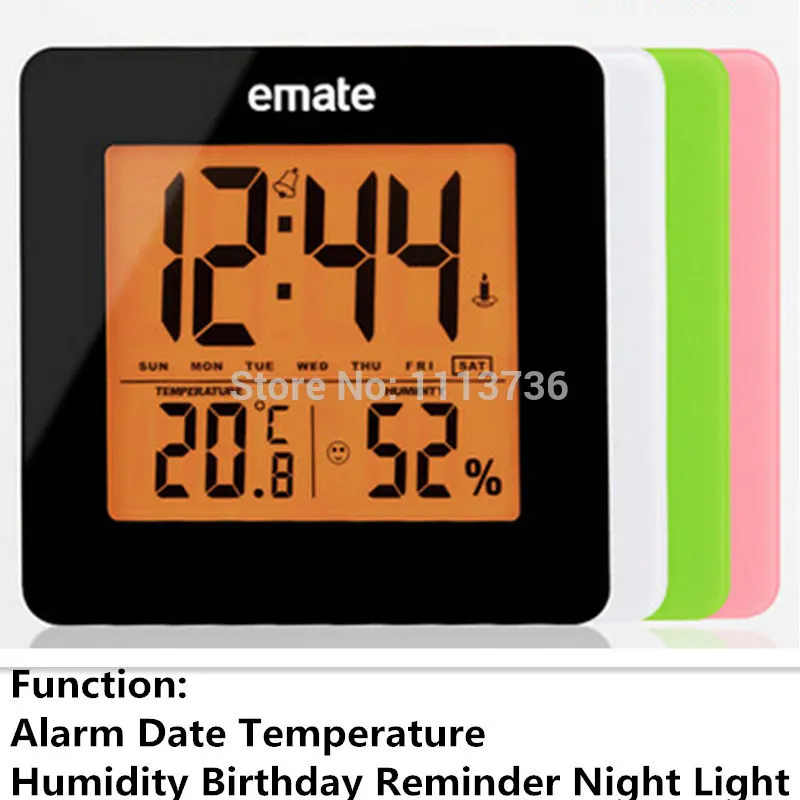 Led Digital Display retro LCD Electronic Clocks Ca...