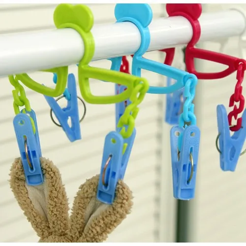 (Green) 4 clip (2 Pack) limited clothespin selling...