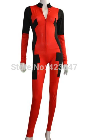 Deadpool Costume | Front Open Catsuit without Hood...