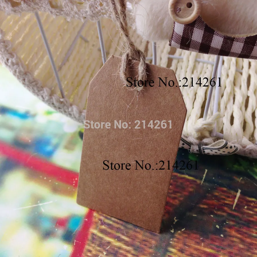 2015 Hot  DIY Swing Tag 40x70mm Tag Home Twine Bak...