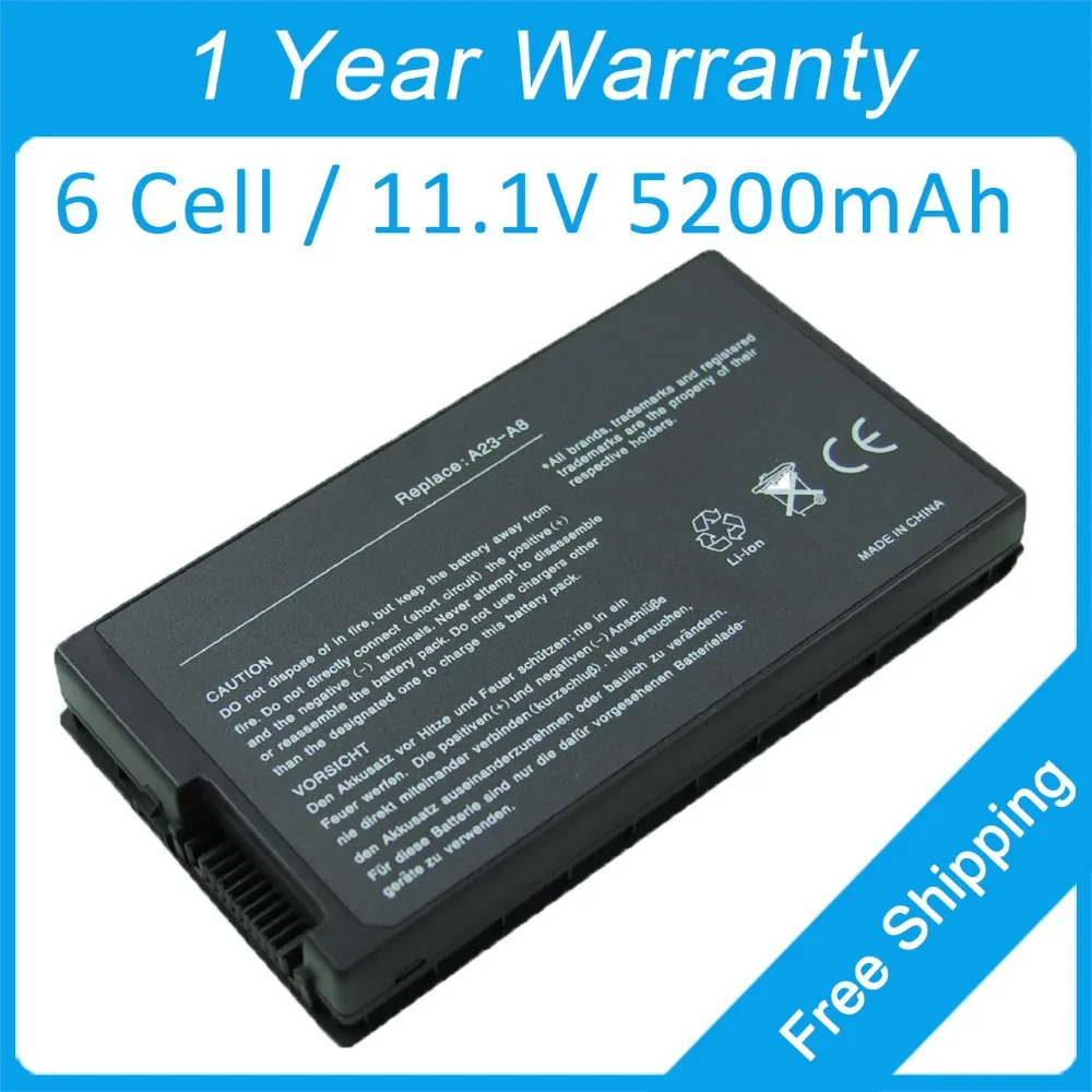 New 6 cell laptop battery A32-A8 for asus Pro21 Pr...