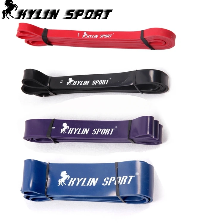 Set of 4 latex Crossfit resistance bands fitness b...