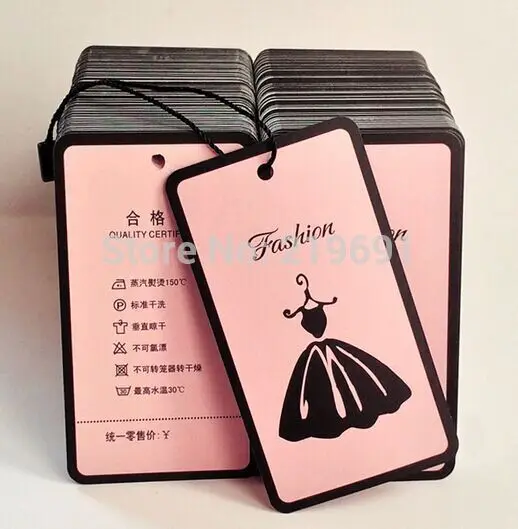 500 pcs/lot Custom Logo  Hang Tag  printting Hang ...