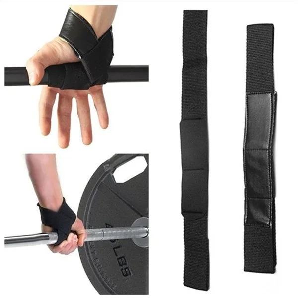 Sports Barbell Straps Weight Lifting Wrist Support Gloves Hand Bar Straps Wrist Support Gym Straps Weight Lifting Wrist Wraps