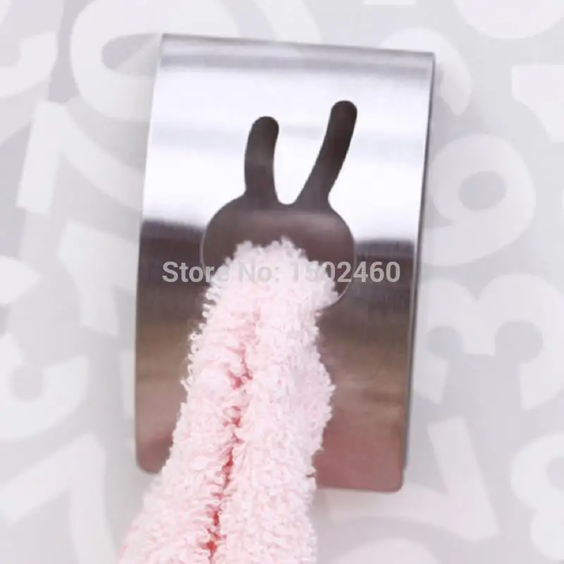 1 pcs stainless steel card rabbit shape towel glov...