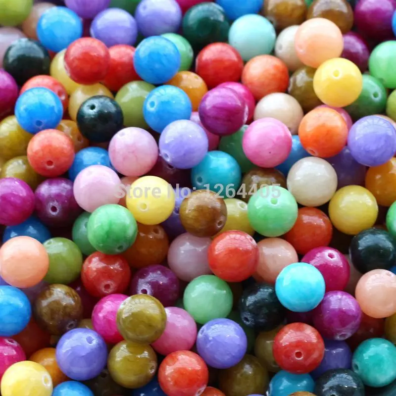 (25pieces/lot ) 12mm diameter DIY jewelry accessories Colorful stone loose beads