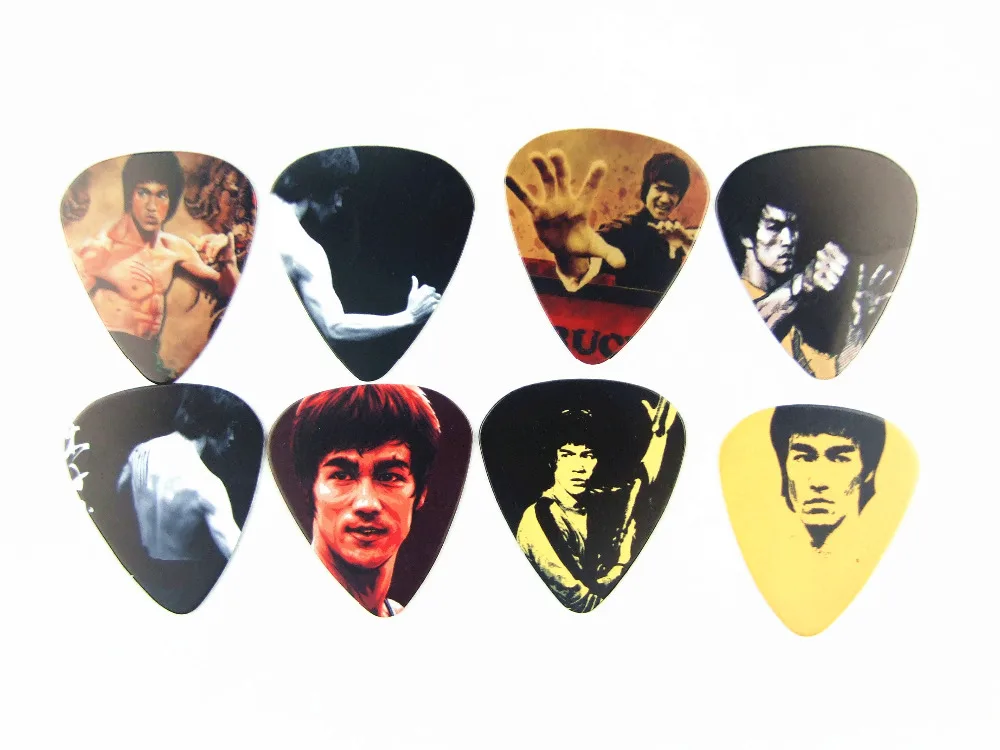 50PCS 0.71mm two side Bruce Lee pick Mix guitar pi...