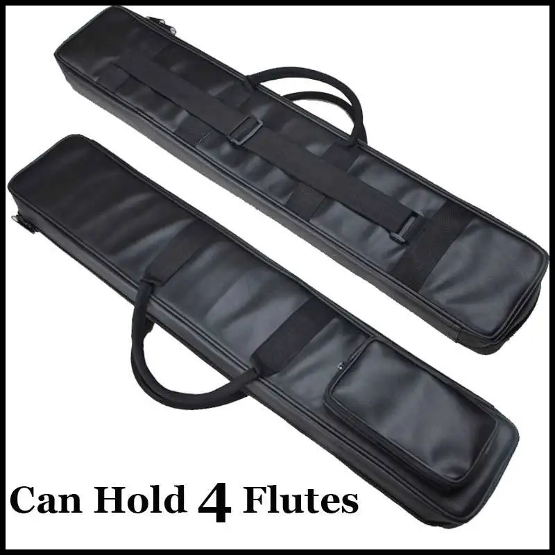 Chinese Flute Dizi & Xiao Case Black Imitation Lea...