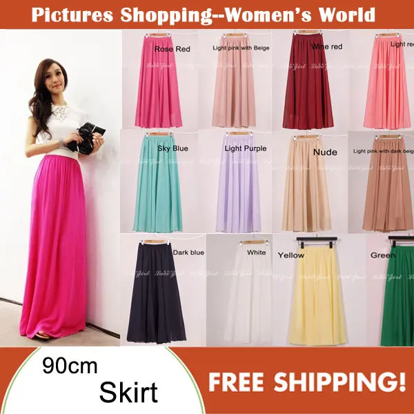 High quality High waist Candy Color Skirts