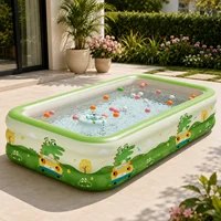 Piscine gonflable de grande taille pour adultes et familles, baignoire de bain, jouets aquatiques pour la plage, l'intérieur et l'extérieur, 1 pièce 6