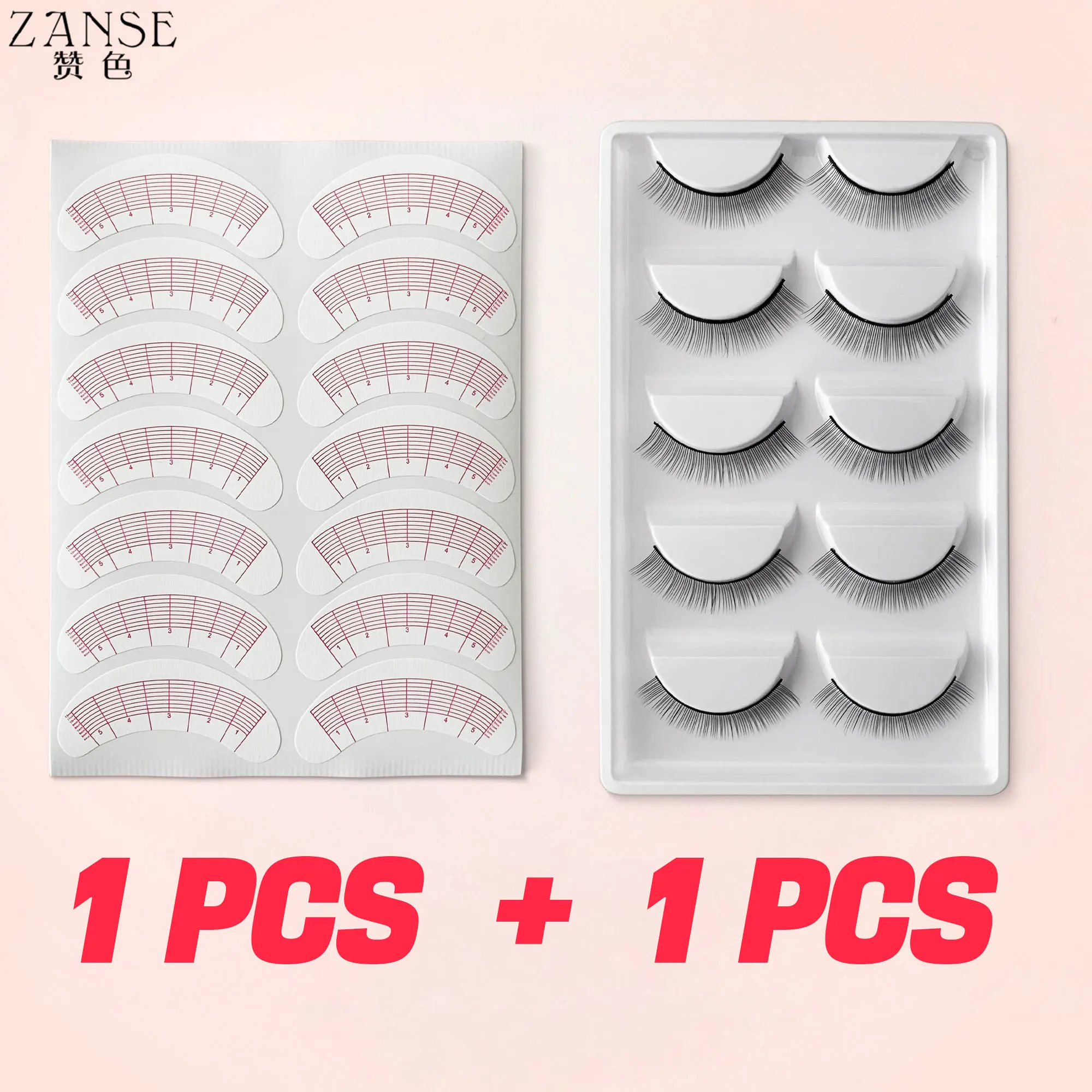 Practice Lashes Soft, Natural Looking False Lashes Extensions Eye Pad