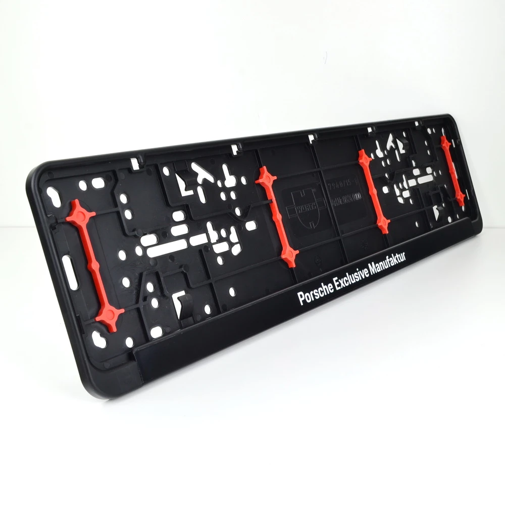 Original Oem Porsche License Plate Frame. Tuning Plastic Number Holder For Porsche Cayenne