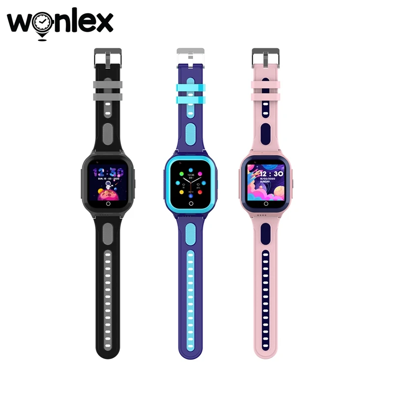  LogHog Wonlex - Reloj inteligente 4G para niños y niñas de 4 a  12 años, reloj de bebé con tarjeta SIM, rastreador GPS, pantalla táctil,  reloj de teléfono para niños, voz