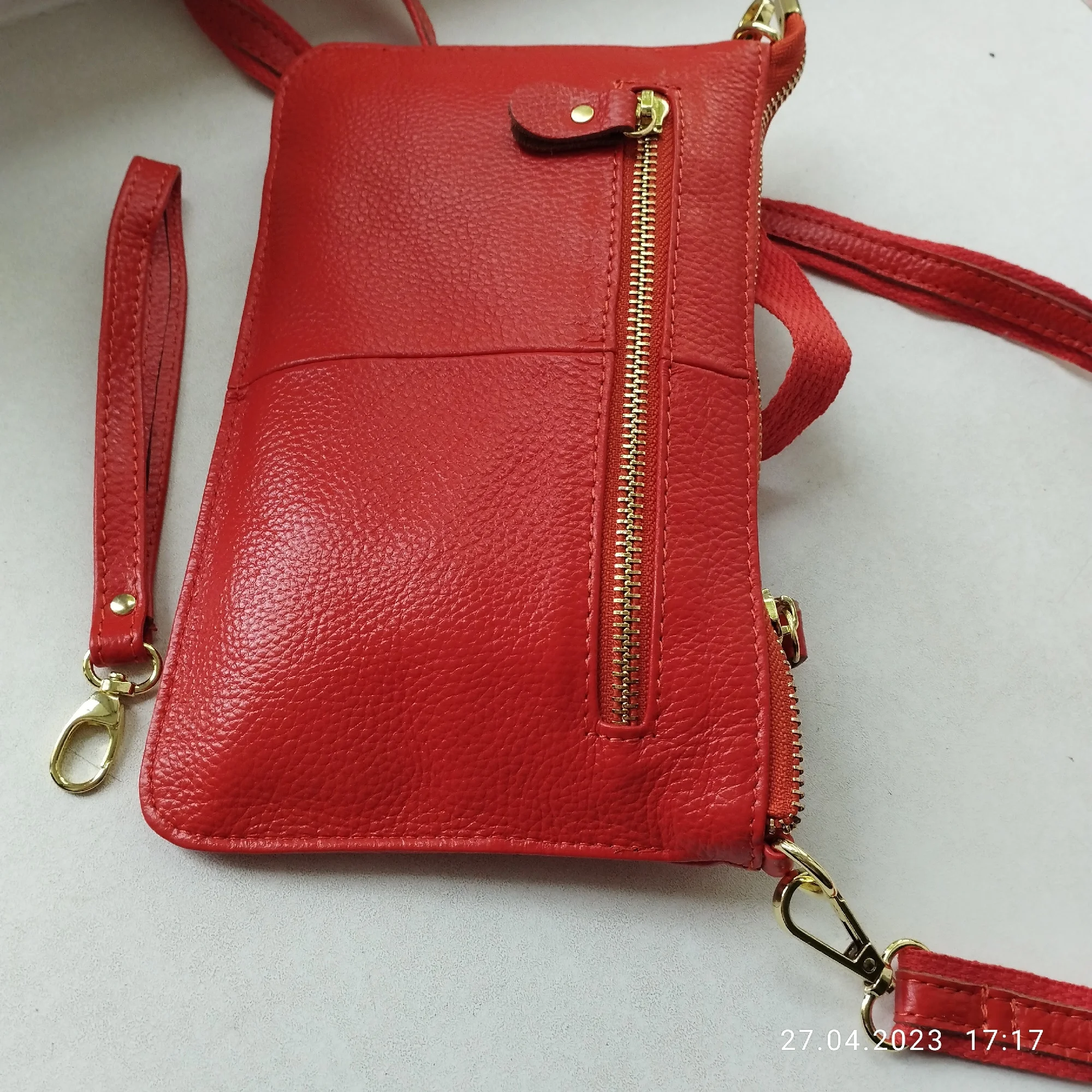 Genuine Leather Day Clutches Crossbody Bag photo review