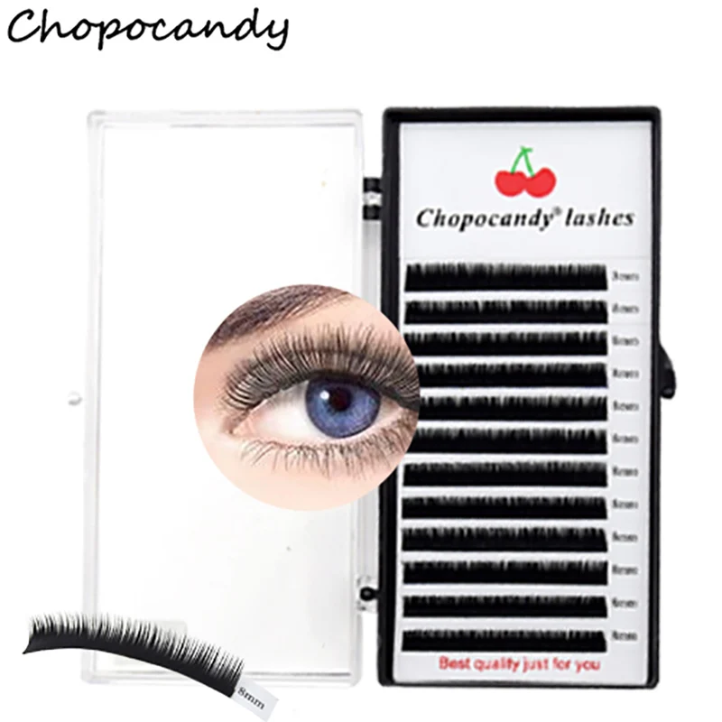 

Chopocandy 8-16mm Faux lash individual eyelash extension lashes maquiagem cilios soft natural eyelash extension makeup tools