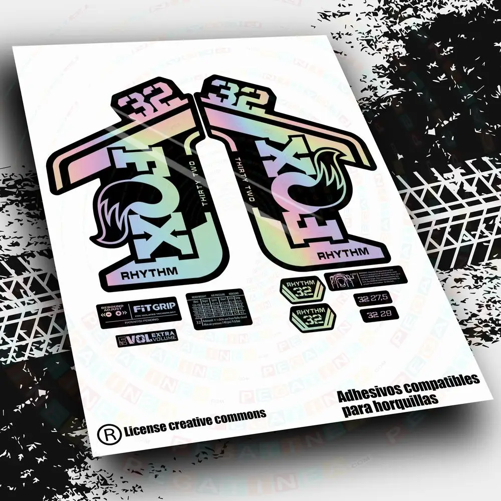 Adesivi Hairpin Fox 32 Rh 2021-22 Wp453 Accessori Ciclismo Mountain Vinilos Mtb Btt