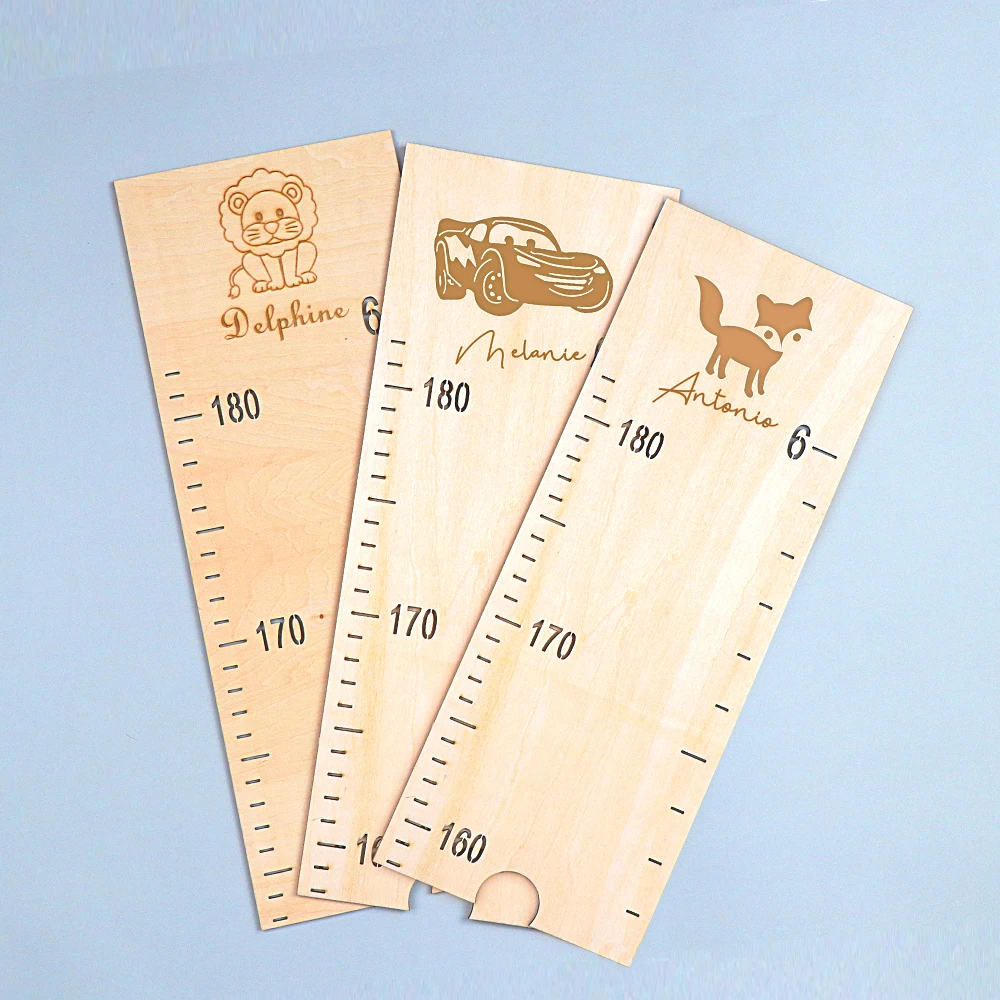 Personalised Family Growth Chart Height Chart For Kids Wooden Growth Measurement Ruler Baby Shower Gift