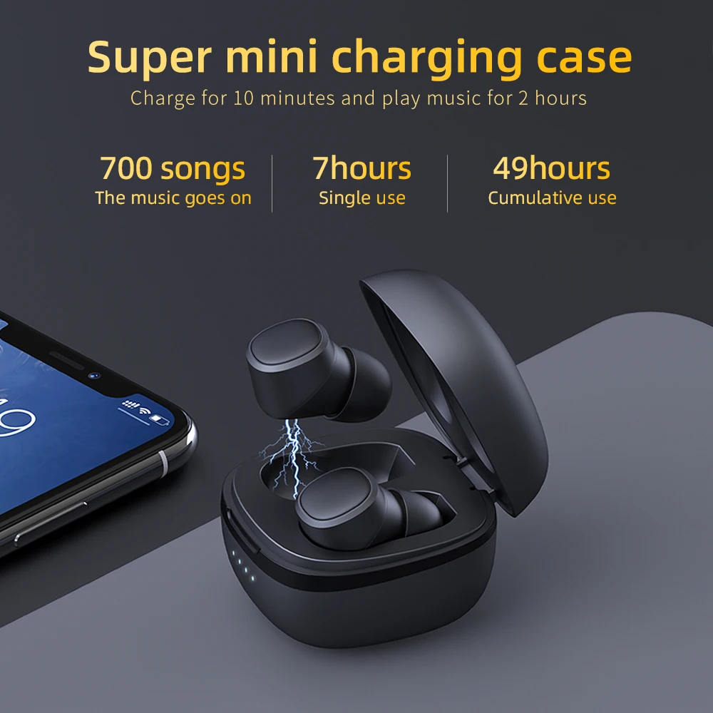 Bluetooth Wireless Headset Ipx6 Bluetooth Headset Headphone Ipx6 Noise Earphone Aliexpress